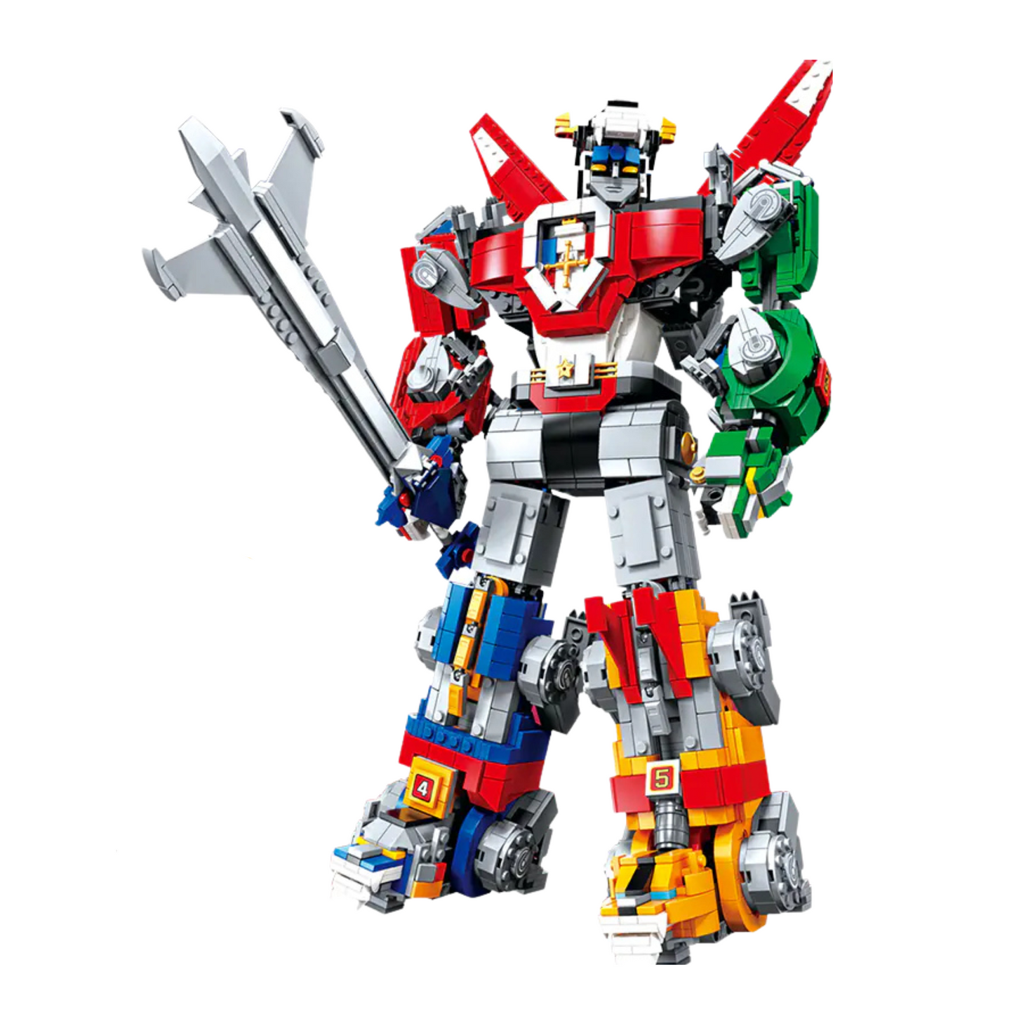 Transforming robot block set
