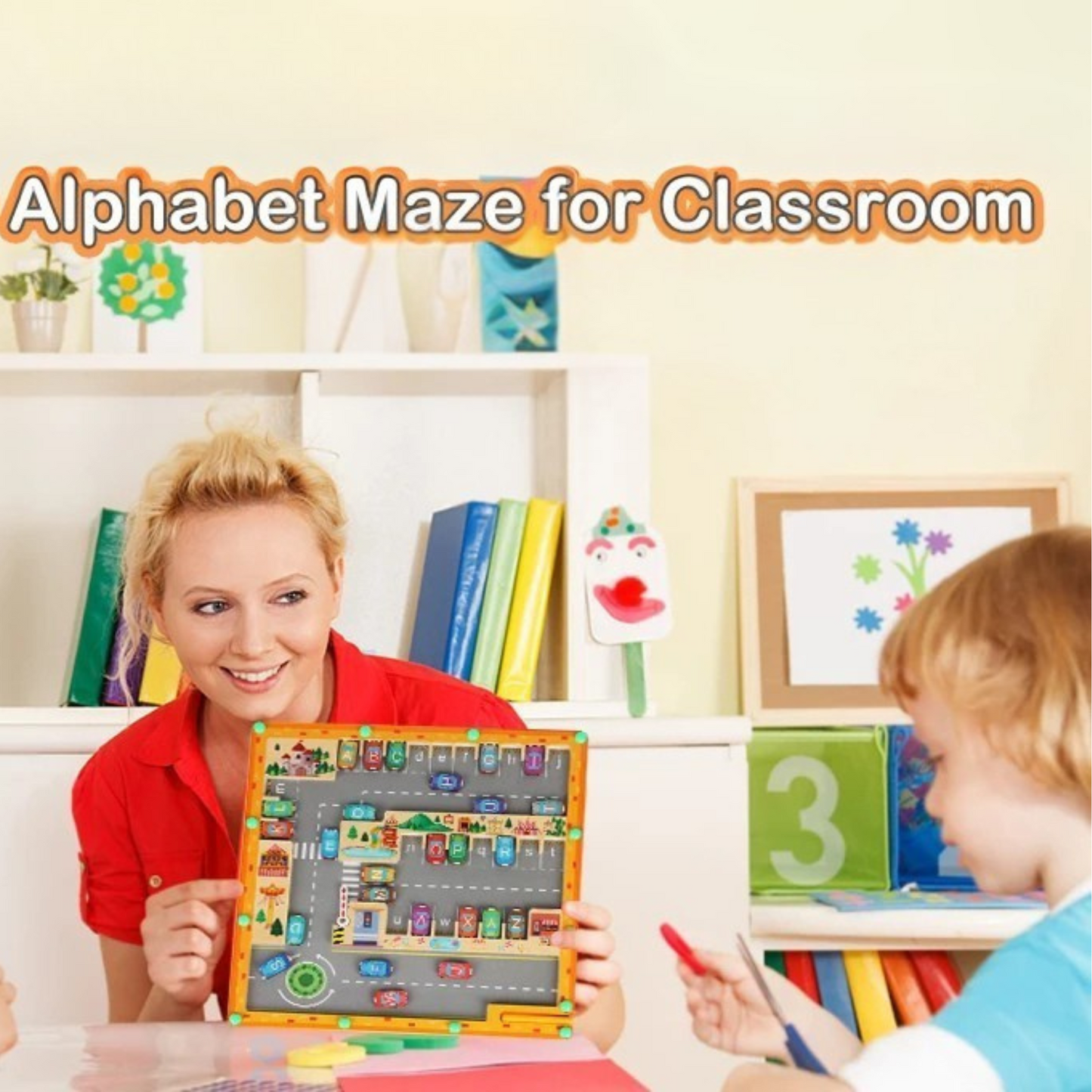 Magnetic Alphabet Maze Board