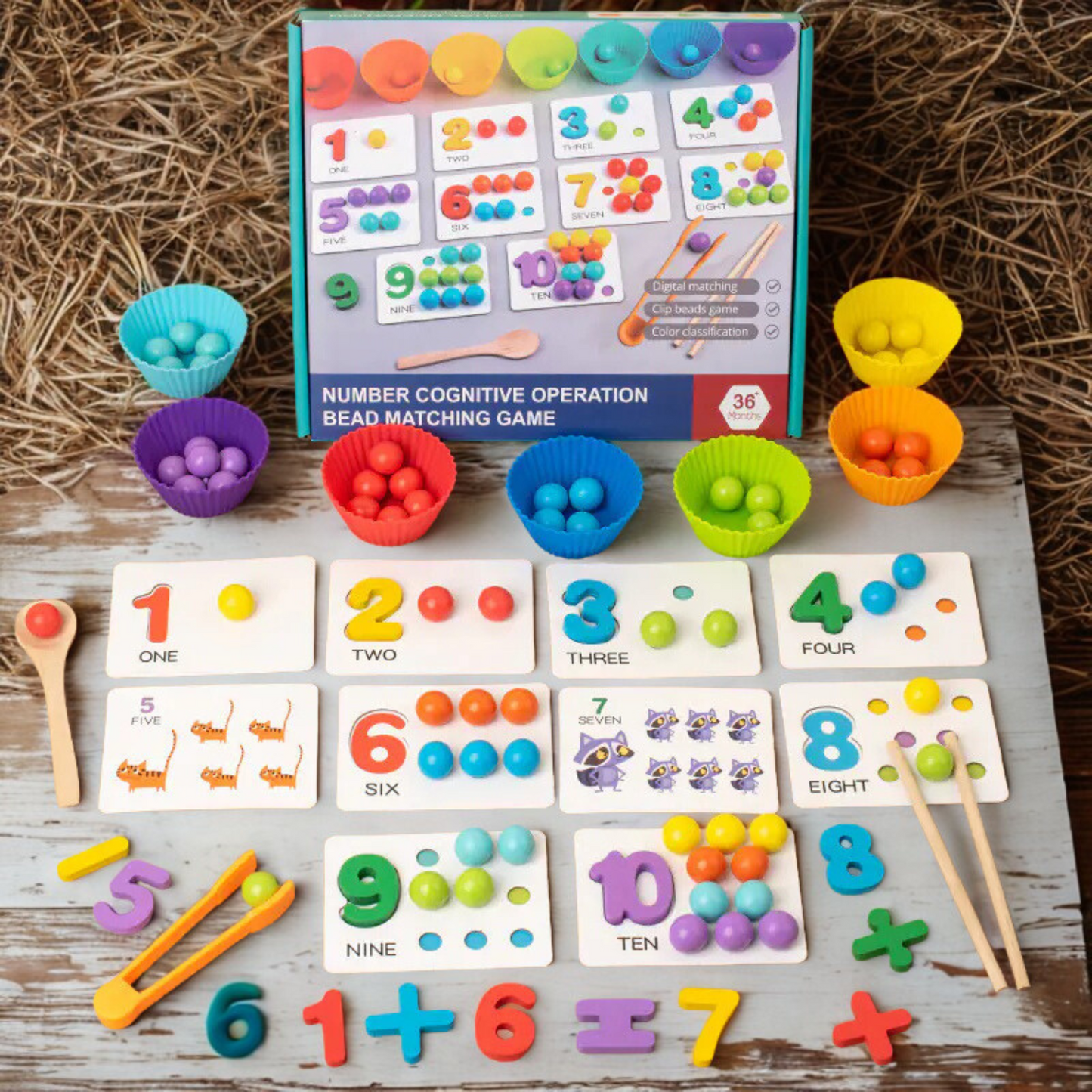Montessori Math Clip Beads