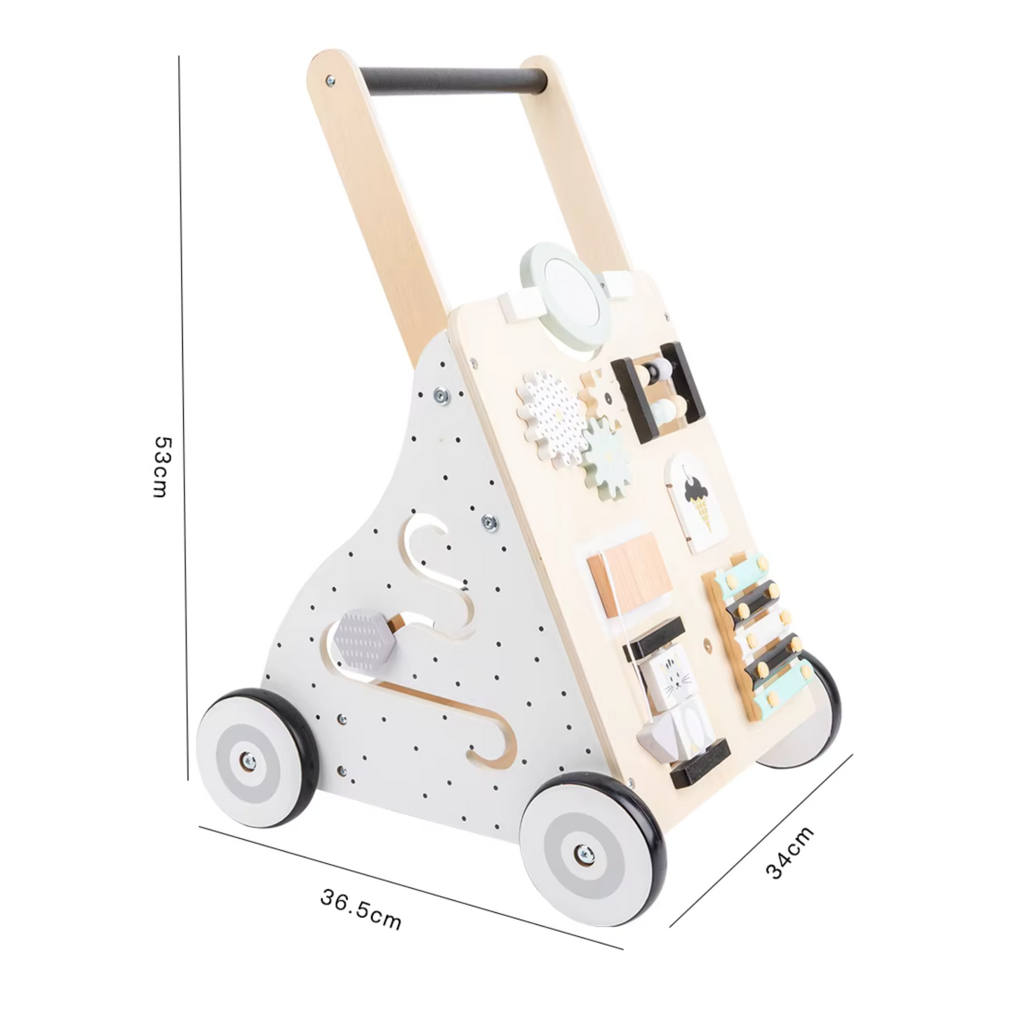 Wooden Activity Walker Trolley
