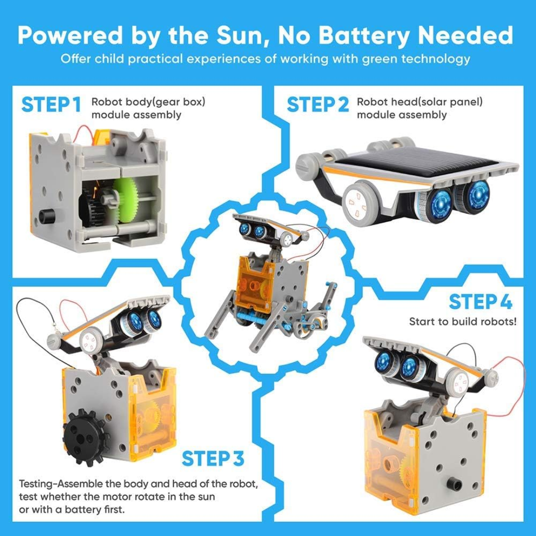 Solar-Powered Assembling Robot