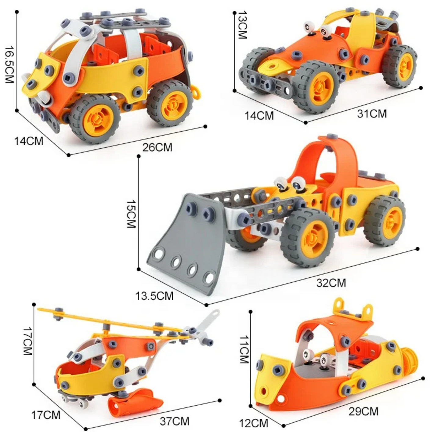 5-in-1 vehicle assembly kit