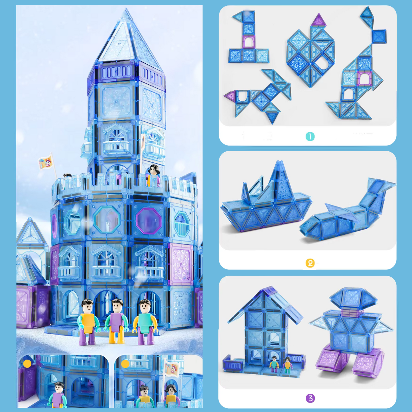 Ice Castle Magnetic Blocks