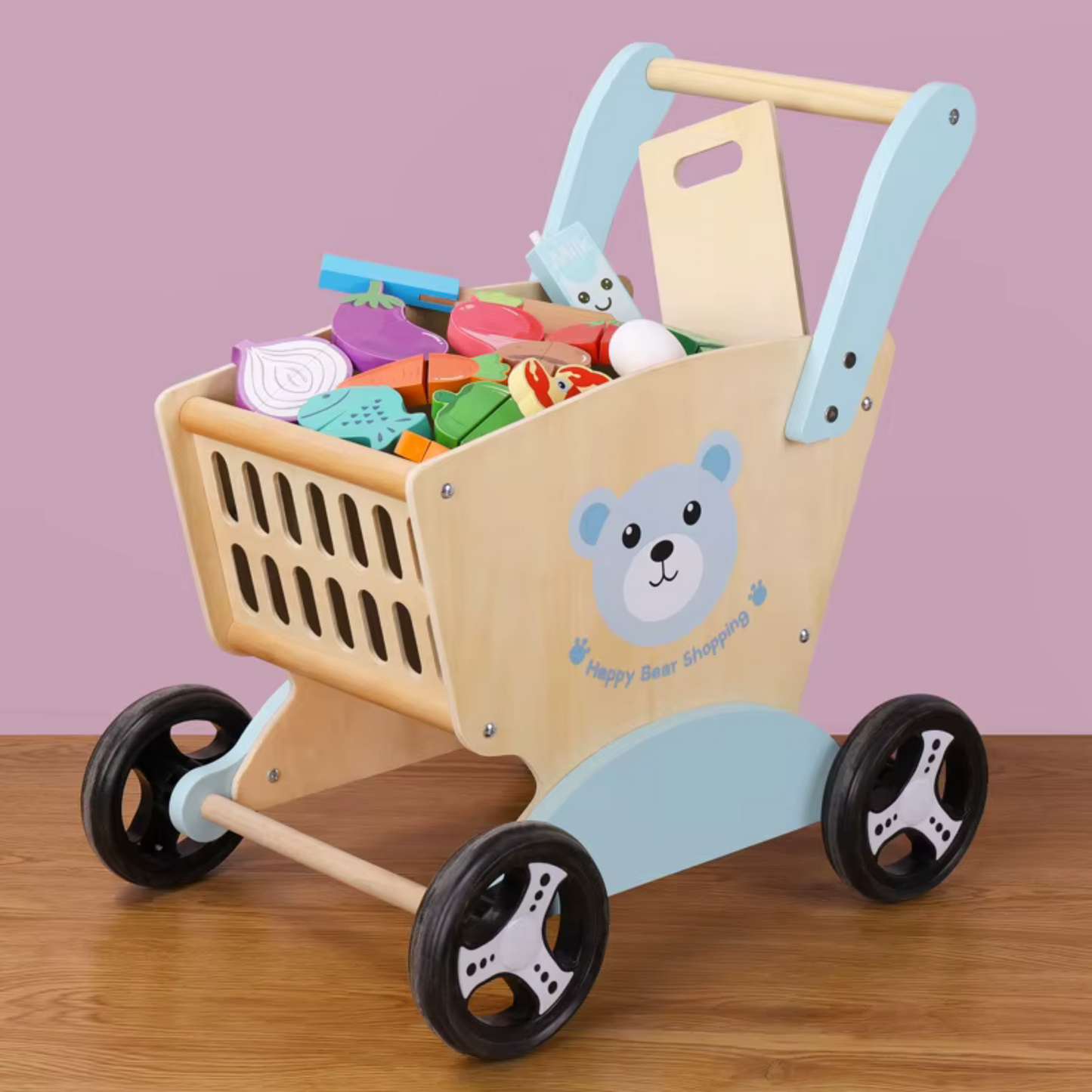 Bear Shopping Cart Toy