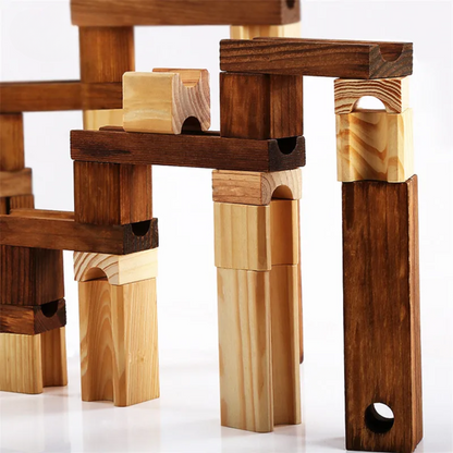 Wooden Marble Run