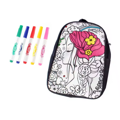DIY Coloring Backpack