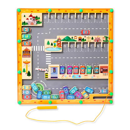 Magnetic Alphabet Maze Board