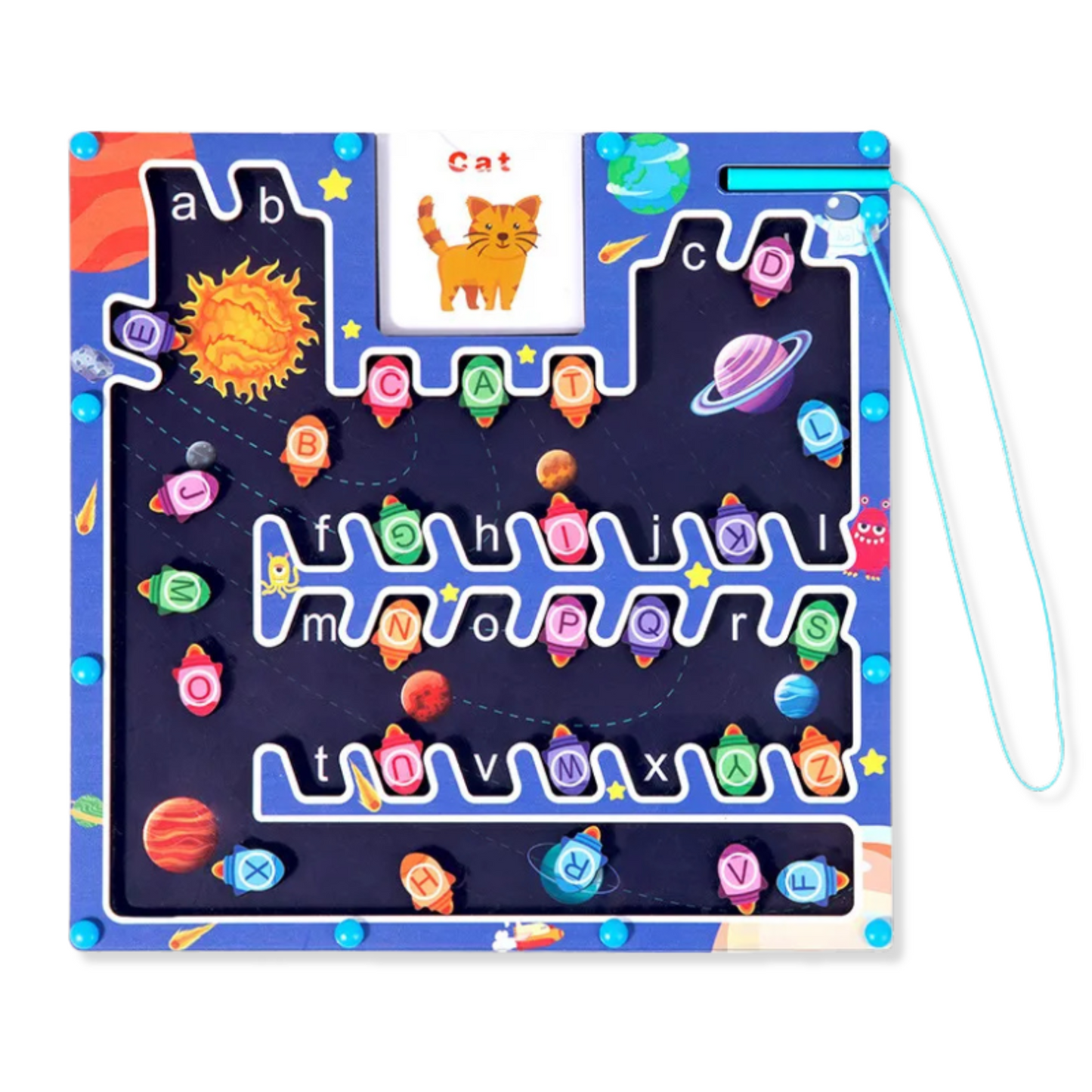 Magnetic Alphabet Maze Board