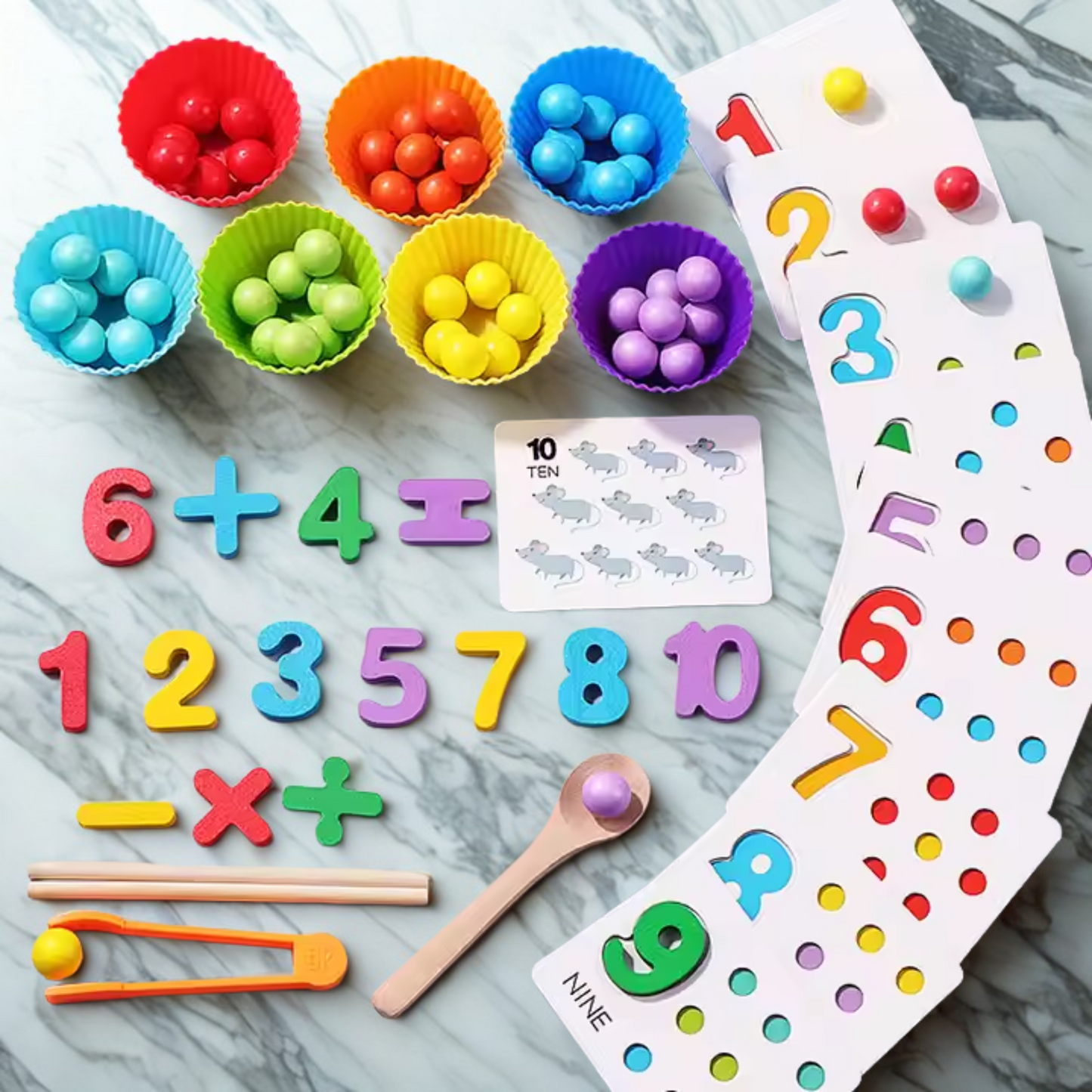 Montessori Math Clip Beads