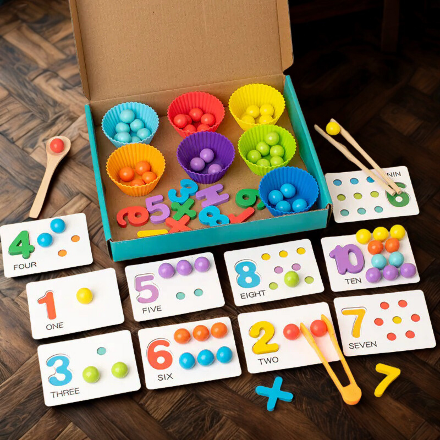 Montessori Math Clip Beads