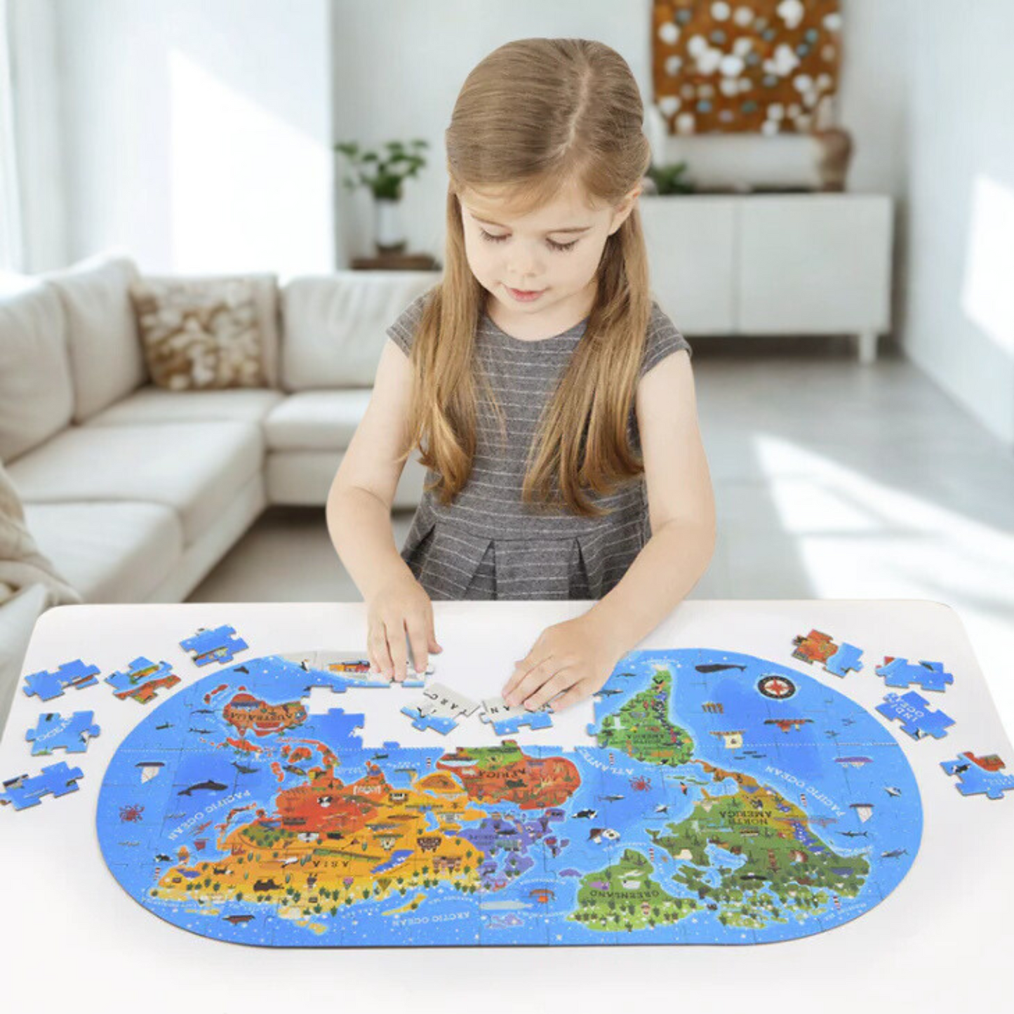 Cultural World Map Puzzle