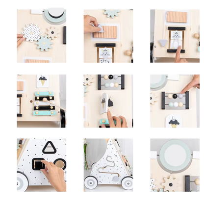 Wooden Activity Walker Trolley