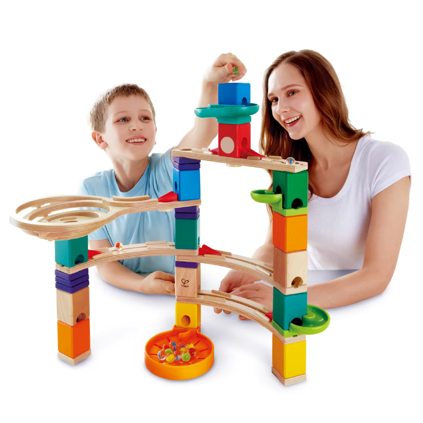 Whirlpool Wooden Marble Run