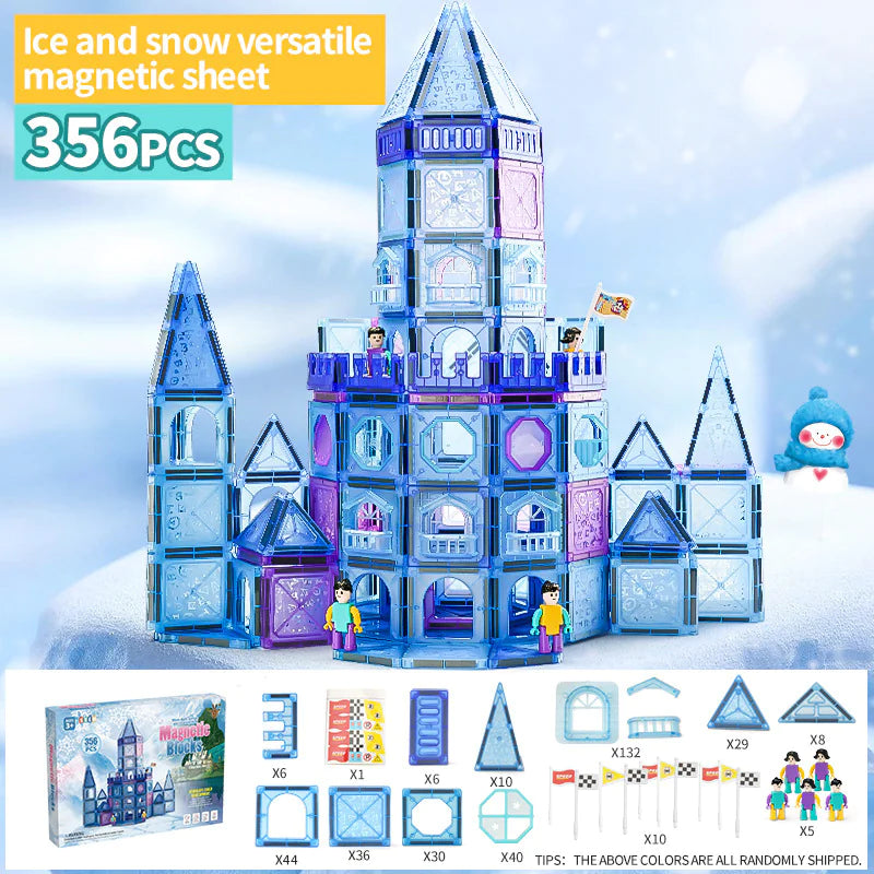 Ice Castle Magnetic Blocks