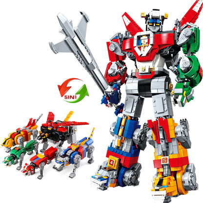 Transforming robot block set